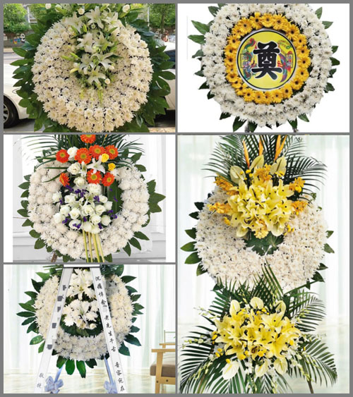 安徽安庆市潜山县龙潭乡万涧村花圈速递